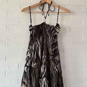 Zebra print summer dress